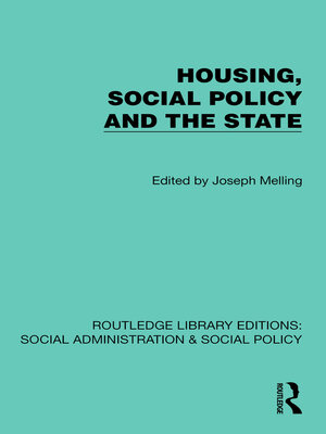 cover image of Housing, Social Policy and the State
